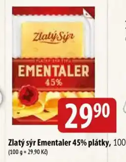 Bala Zlatý sýr Ementaler 45% plátky nabídka
