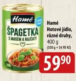 Bala Hamé Hotové jídlo nabídka
