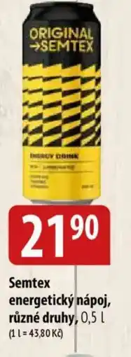 Bala Semtex energetický nápoj nabídka