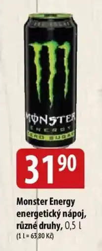 Bala Monster Energy energetický nápoj nabídka