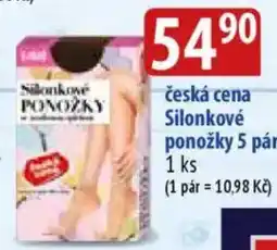 Bala Česká cena Silonkové ponožky 5 páry nabídka