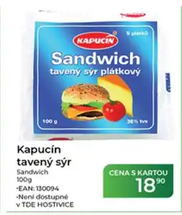 Tamda Foods Kapucín tavený sýr nabídka