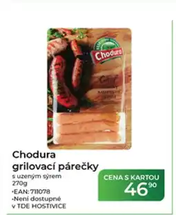 Tamda Foods Chodura grilovací párečky nabídka