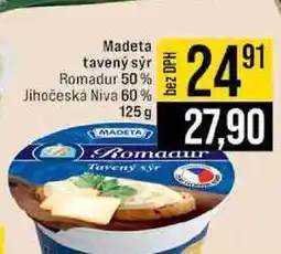 Jip Madeta tavený sýr Romadur 50% Jihočeská Niva 60% nabídka