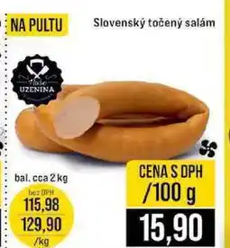 Jip Slovenský točený salám bal. cca 2 kg 100g nabídka