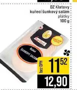 Jip DZ Klatovy kuřecí šunkový salám plátky nabídka