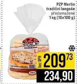 Jip PZP Merlin tradiční langoše předsmažené 1 kg nabídka
