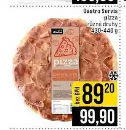 Jip Gastro Servis pizza různé druhy nabídka