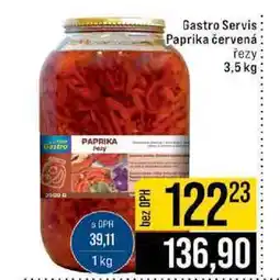 Jip Gastro Servis Paprika červená řezy nabídka