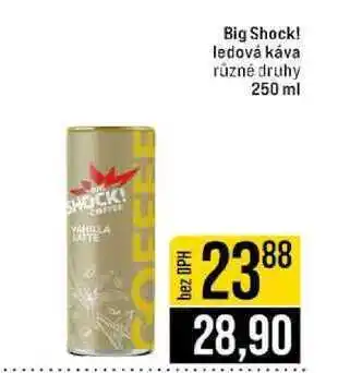 Jip Big Shock! ledová káva různé druhy nabídka