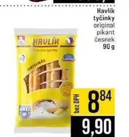 Jip Havlík tyčinky original pikant a česnek nabídka