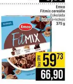 Jip Emco Fitmix cereálie čokoláda jahoda+kokos 375 g nabídka