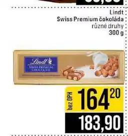 Jip Lindt Swiss Premium čokoláda různé druhy nabídka