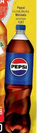 Jip Pepsi různé druhy Mirinda orange nabídka