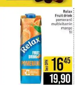 Jip Relax Fruit drink pomeranč multivitamin mango nabídka