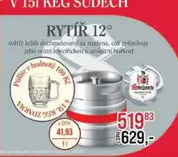 Jip RYTÍŘ 12° světlý ležák nabídka