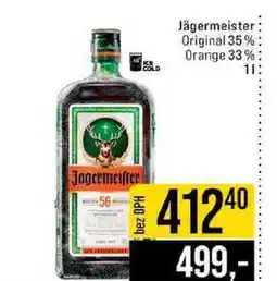Jip Jägermeister Original 35% Orange 33% nabídka