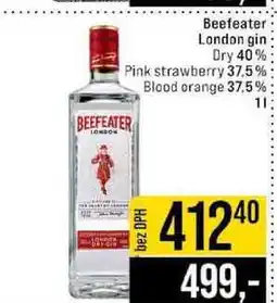 Jip Beefeater London gin Dry 40% Pink strawberry 37.5% Blood orange 37.5% nabídka