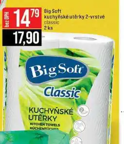 Jip Big Soft kuchyňské utěrky 2-vrstvé classic 2ks nabídka