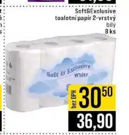 Jip Soft&Exclusive toaletní papír 2-vrstvý bilý 8 ks nabídka