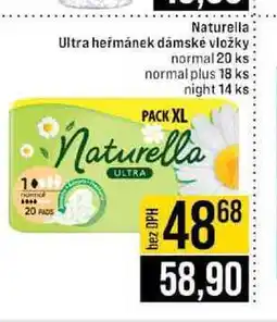Jip Naturella Ultra heřmánek dámské vložky normal 20 ks normal plus 18 ks night 14 ks nabídka