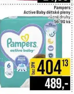 Jip Pampers Active Baby dětské pleny různé druhy 56-90 ks nabídka