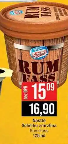 Jip Nestlé Schöller zmrzlina Rum Fass nabídka