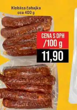 Jip Klobása čabajka cca 400 g 100g nabídka