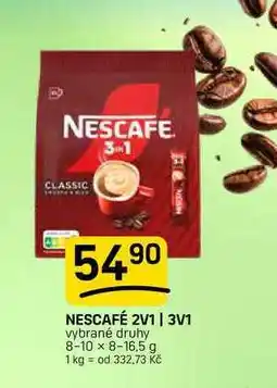 Flop NESCAFÉ 2V1 | 3V1 vybrané druhy 8-10 x nabídka