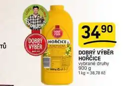 Flop DOBRÝ VÝBĚR HOŘČICE vybrané druhy nabídka