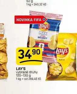 Flop LAY'S vybrané druhy nabídka