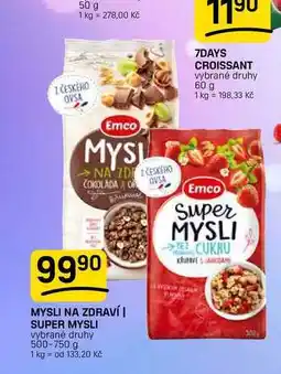 Flop MYSLI NA ZDRAVÍ | SUPER MYSLI vybrané druhy nabídka
