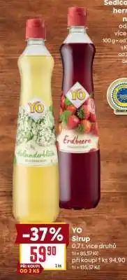 Billa Yo sirup nabídka