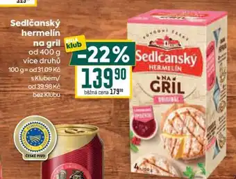 Billa Sedlčanský hermelín na gril nabídka