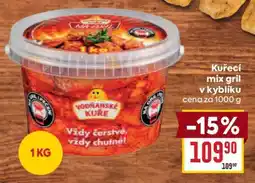 Billa Kuřecí mix gril v kyblíku nabídka