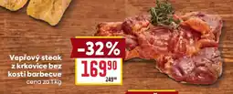 Billa Vepřový steak z krkovice bez kosti barbecue nabídka