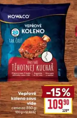 Billa Vepřové koleno Sous-vide nabídka