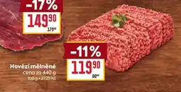 Billa Hovězí mleté nabídka