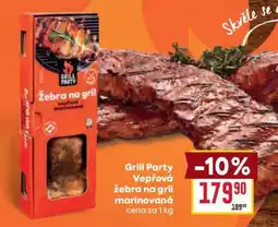 Billa Grill Party Vepřová žebra na gril marinovaná nabídka
