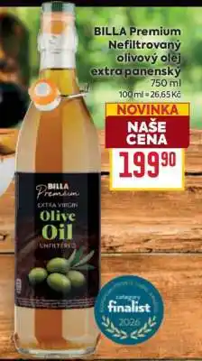 Billa BILLA Premium Nefiltrovaný olivový olej extra panenský nabídka