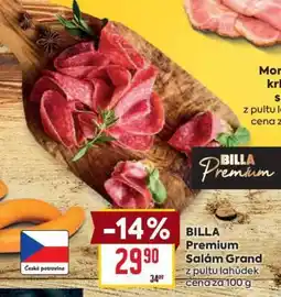 Billa BILLA Premium Salám Grand nabídka