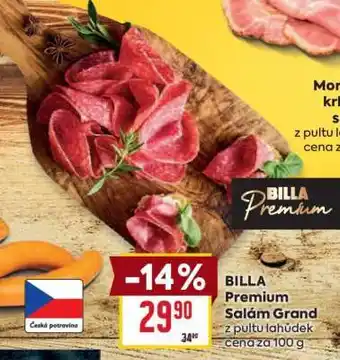 Billa BILLA Premium Salám Grand nabídka