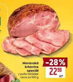 Billa Moravská krkovice speciál nabídka