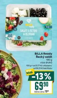 Billa BILLA Ready Řecký salát nabídka