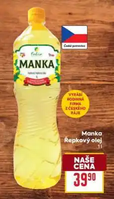 Billa Manka Řepkový olej nabídka