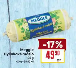Billa Meggle Bylinkové máslo nabídka