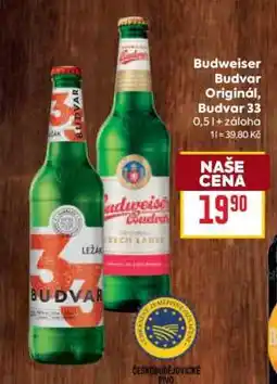 Billa Budweiser Budvar Original Budvar 33 nabídka