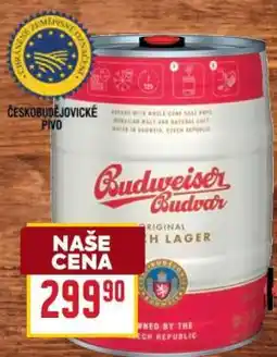 Billa Budweiser Budvar Original Czech Lager nabídka