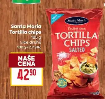 Billa Santa Maria Tortilla chips nabídka