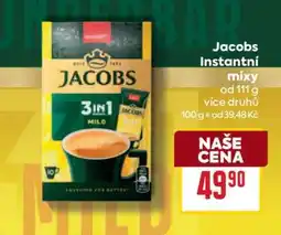 Billa Jacobs Instantní mixy nabídka